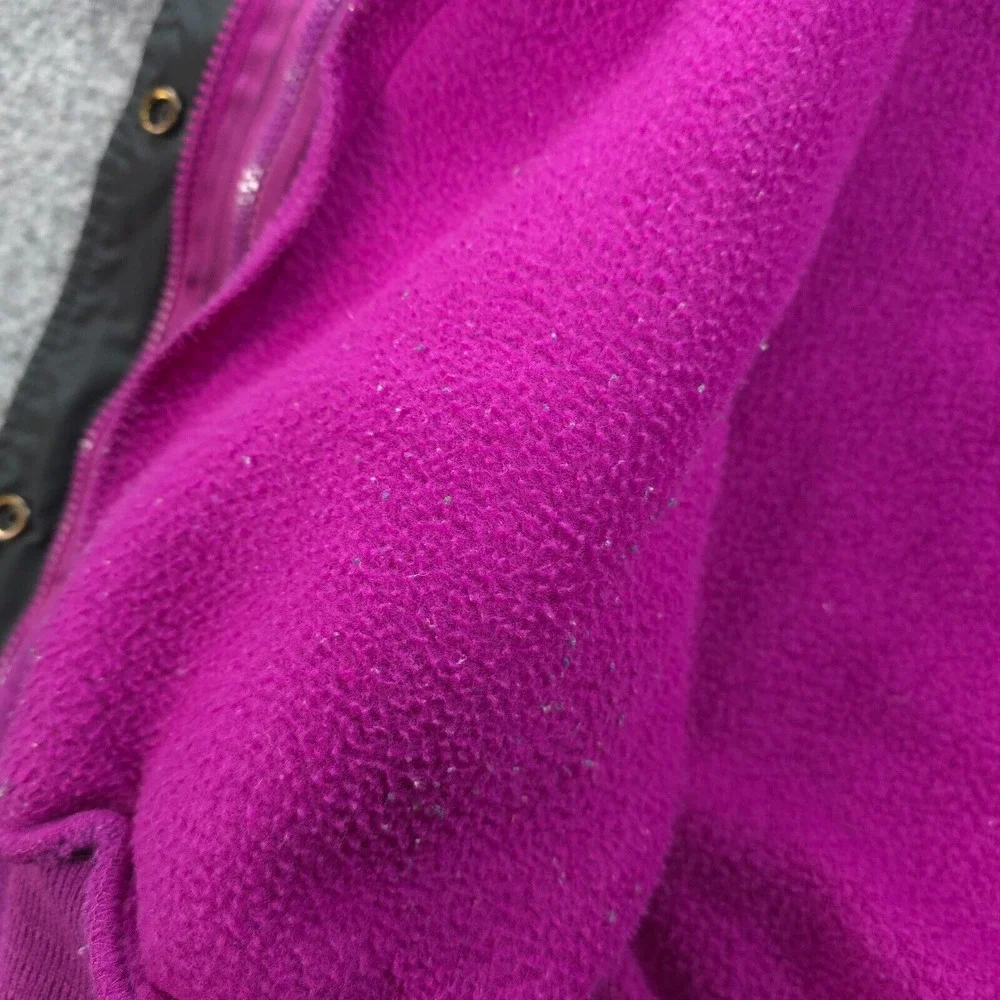 VINTAGE Hunt Club Jacket Womens Extra Small Purple Color‎ Block Aztec Lined 90s